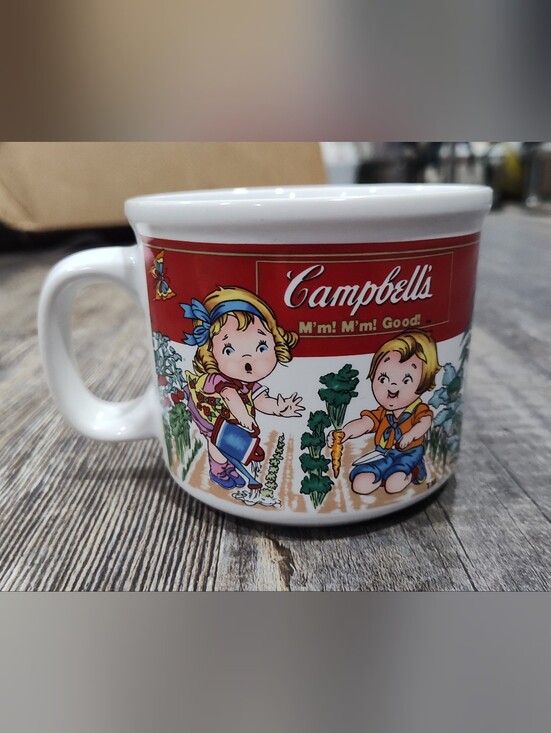 Westwood Other - 1993 Campbell's Soup Mug Cup - Campbell's Kids In The Garden, M'm! M'm! Good!